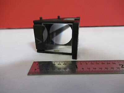 LEITZ GERMANY GLASS PRISM HEAD MICROSCOPE PART OPTICS AS PICTURED #B9-A-42