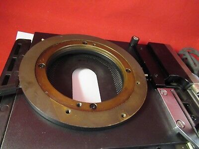 LEICA DMR GERMANY STAGE TABLE ROTABLE for POL OPTICS MICROSCOPE PART &100-22