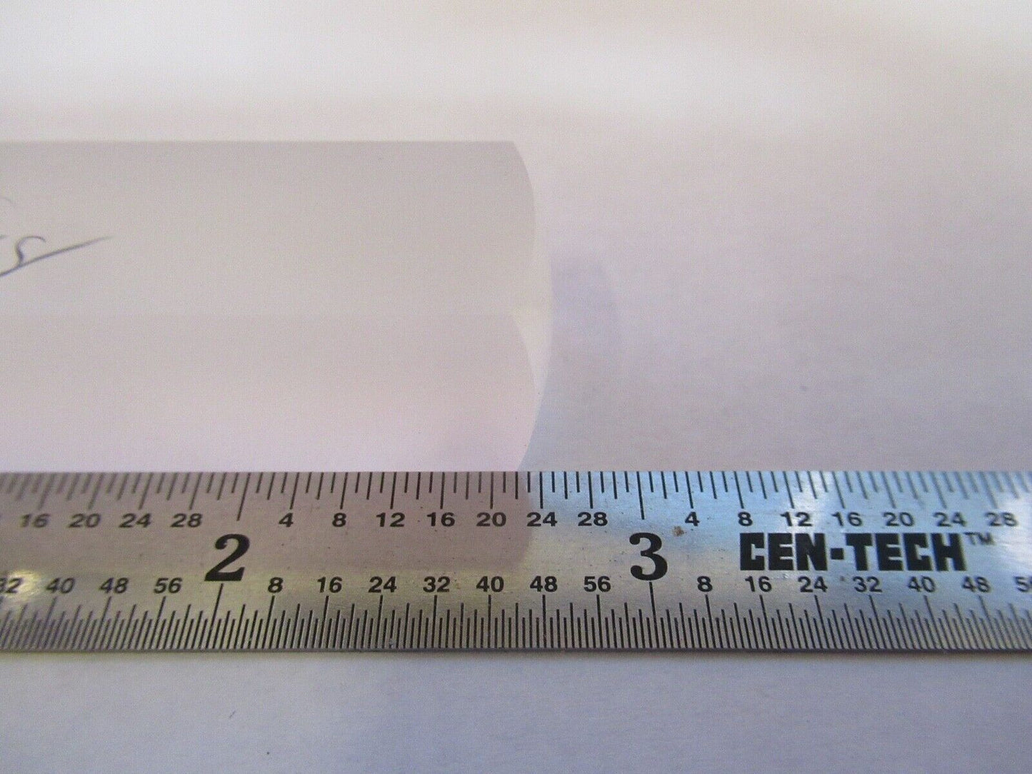 OPTICAL LONG BI CONVEX BAR GLASS LENS RARE LASER OPTICS AS PICTURED &27-A-57