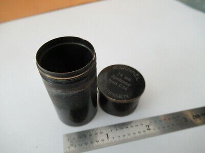 ANTIQUE R. WINKEL EMPTY BRASS APO OBJECTIVE CAN MICROSCOPE PART AS PIC &F2-A-108