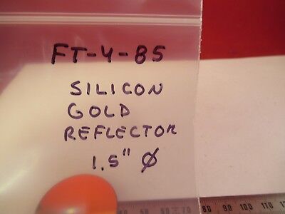 OPTICAL THICK SILICON GOLD PLATED MIRROR INFRARED OPTICS AS PICTURED &FT-4-85