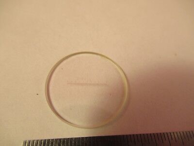 OPTICAL MICROSCOPE PART RETICLE OPTICS WITH MICROMETER AS PICTURED &92-A-25