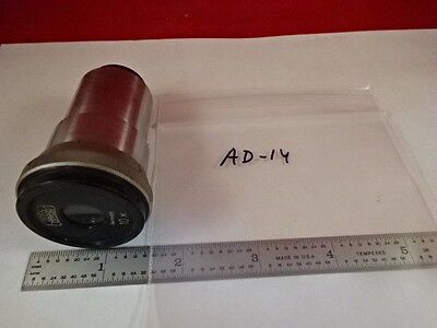 MICROSCOPE PART ZEISS OPTON GERMANY 10X EYEPIECE OCULAR OPTICS AS IS B#AD-14