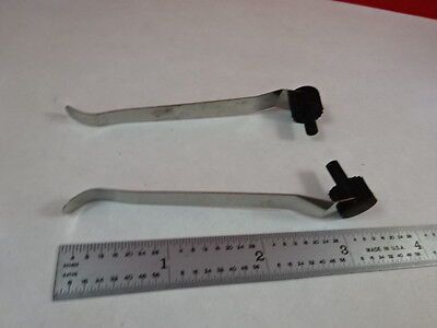 CLIPS to hold SPECIMEN onto MICROSCOPE TABLE PART AS PICTURED &S4-C-18