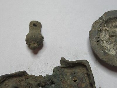 ANTIQUE BRASS BRONZE LOT MEDIEVAL ??? from EUROPE BOG FIND AS PICTURED &3-DT-08