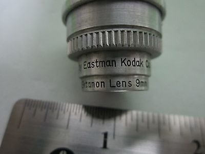 OPTICAL LENS EASTMAN KODAK 9 mm OBJECTIVE OPTICS AS IS BIN#65-41