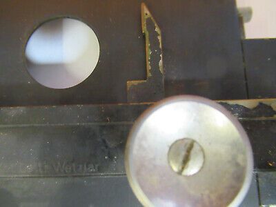 ANTIQUE ERNST LEITZ STAGE XY TABLE GERMANY MICROSCOPE PART AS PICTURED 8Y-A-53