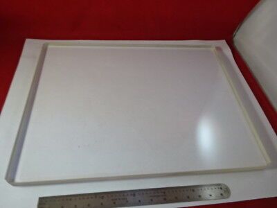 LARGE BEAMSPLITTER HUGE OPTICAL FLAT HUGE GLASS PLATE OPTICS AS IS  #94-24