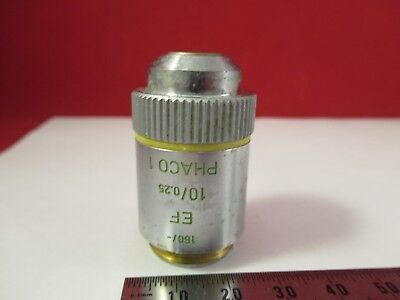 LEITZ GERMANY PHACO OBJECTIVE EF 10X /160 MICROSCOPE OPTICS AS PICTURED &FT-4-38