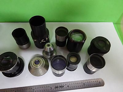 FOR PARTS MICROSCOPE OPTICS PIECES ASSORTED AS IS BIN#11-A-16