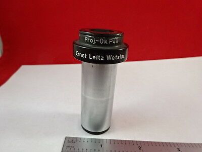 MICROSCOPE PART LEITZ GERMANY EYEPIECE P4X Ok PROJECTOR OPTICS AS IS BIN#L9-B-07