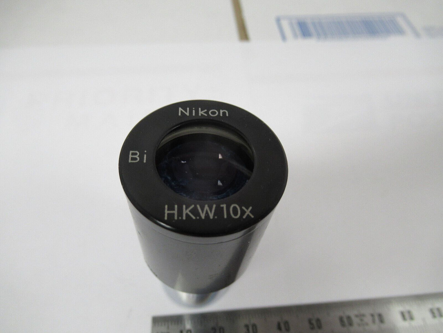 MICROSCOPE PART NIKON JAPAN EYEPIECE HKW10X OPTICS AS PICTURED #W1-A-11