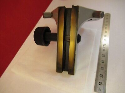 ZEISS GERMANY BRASS CONDENSER HOLDER MICROSCOPE PART AS PICTURED &96-A-06