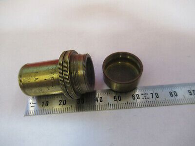 ANTIQUE BRASS SWIFT LONDON OBJECTIVE 1/6 MICROSCOPE PART AS PICTURED &87-FT-31