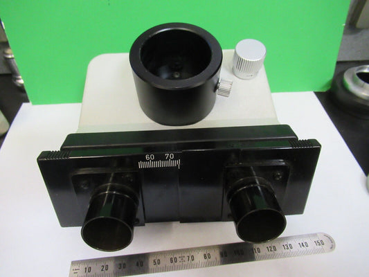 LEITZ WETZLAR GERMANY BINOCULAR HEAD OPTICS MICROSCOPE PART AS PICTURED S2-C-04