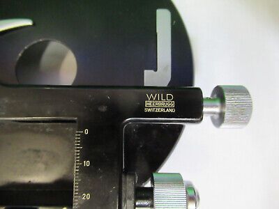 WILD HEERBRUGG SWISS M11 XY STAGE TABLE MICROSCOPE PART AS PICTURED &Q9-A-03