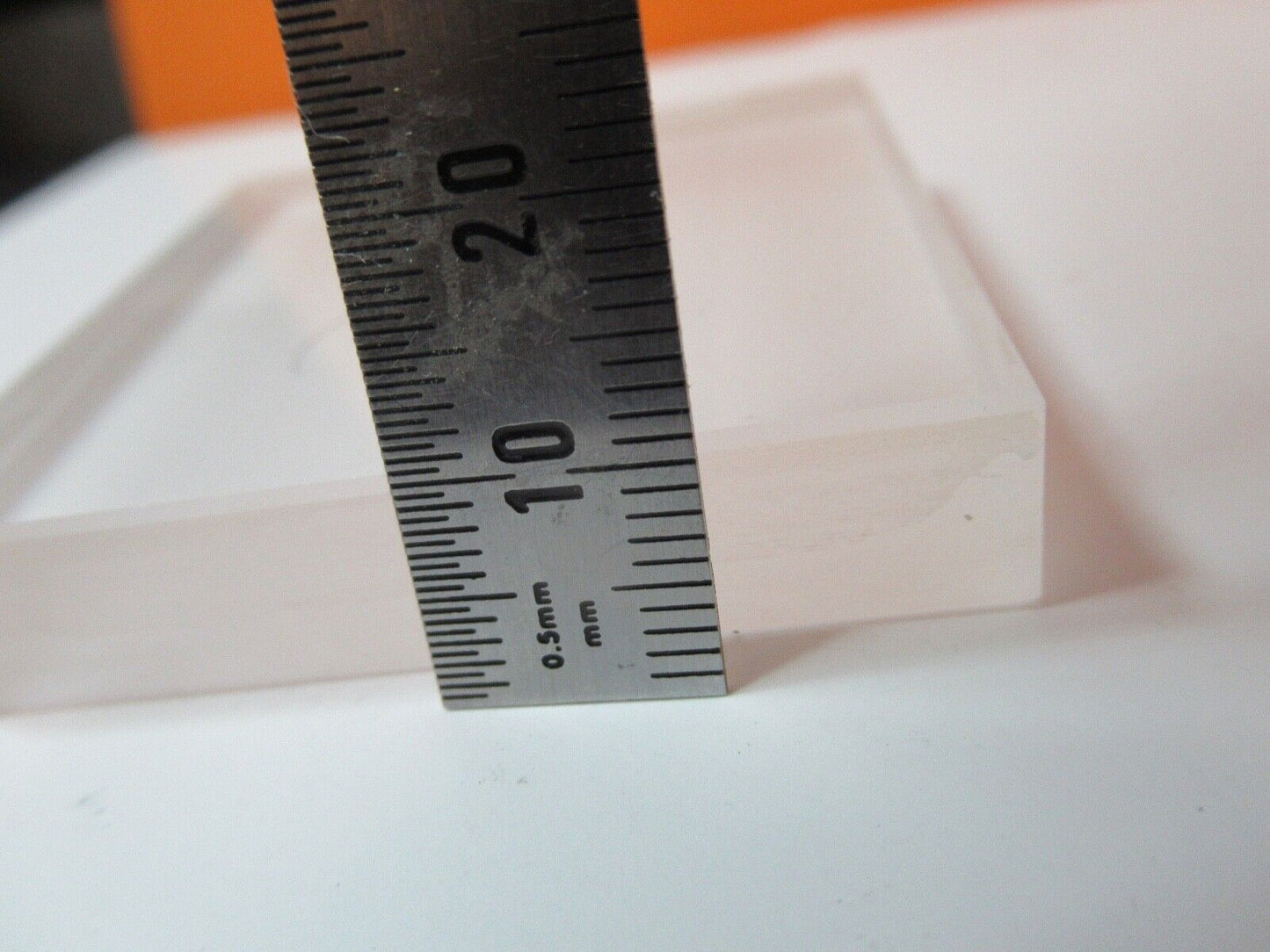 OPTICAL THICK SQUARE PLATE DULL & POLISH SIDES OPTICS AS PICTURED &55R-B-20