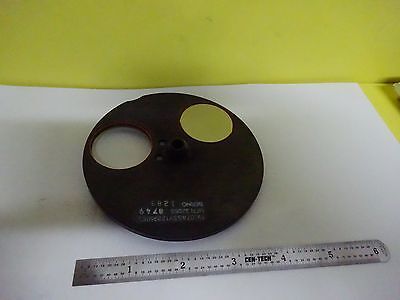 OPTICAL MIL SPEC WHEEL LENS FILTER LASER OPTICS AS IS BIN#W2-17