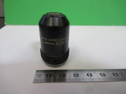 BAUSCH LOMB OBJECTIVE 40X /215mm OPTICS MICROSCOPE PART AS PICTURED &W4-A-59