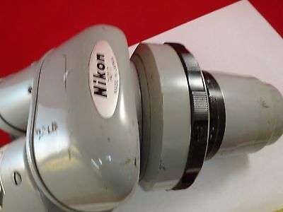 FOR PARTS MICROSCOPE PART NIKON JAPAN STEREO OPTICS AS IS BIN#73-14