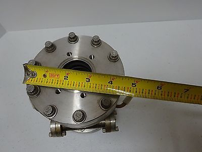 MDC HIGH VACUUM CHAMBER WATER COOLED HEAVY STAINLESS STEEL AS IS BIN#TC-1-D