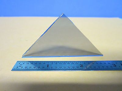 OPTICAL GLASS TRIANGLE CROSS PATTERNED  LASER OPTICS #D7-85