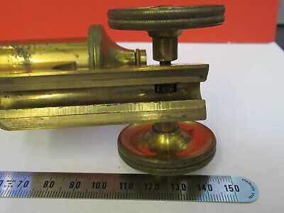 ANTIQUE BRASS BAUSCH LOMB STAGE LIMB FRAME MICROSCOPE PART AS PICTURED F6-B-107