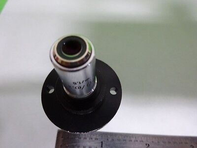 MICROSCOPE PART OBJECTIVE ZEISS GERMANY 10X OPTICS  AS IS BIN#72-22