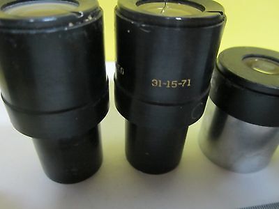 FOR PARTS MICROSCOPE EYEPIECES LOT ASSORTED OPTICS BIN#U2-B-04