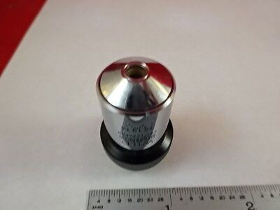 MICROSCOPE PART WILD SWISS OBJECTIVE 10X OPTICS AS IS B#C5-H-22