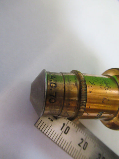 ANTIQUE BRASS SPENCER 44X 4mm OBJECTIVE MICROSCOPE AS PICTURED #H3-A-20