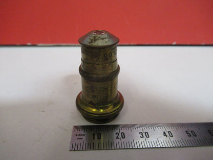 ANTIQUE BRASS SPENCER 44X OBJECTIVE MICROSCOPE PART AS PICTURED &S9-A-60