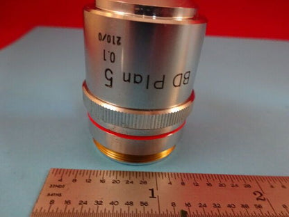 NIKON JAPAN BD OBJECTIVE 5X 210/0 MICROSCOPE PART OPTICS &R3-A-25