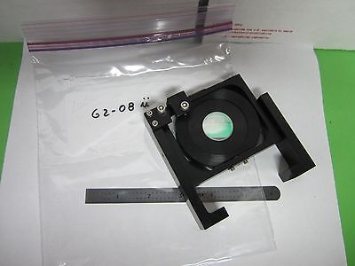 OPTICAL NEWPORT MOUNTED FILTER LENS ?? WEIRD OPTICS AS IS ?? BIN#G2-08