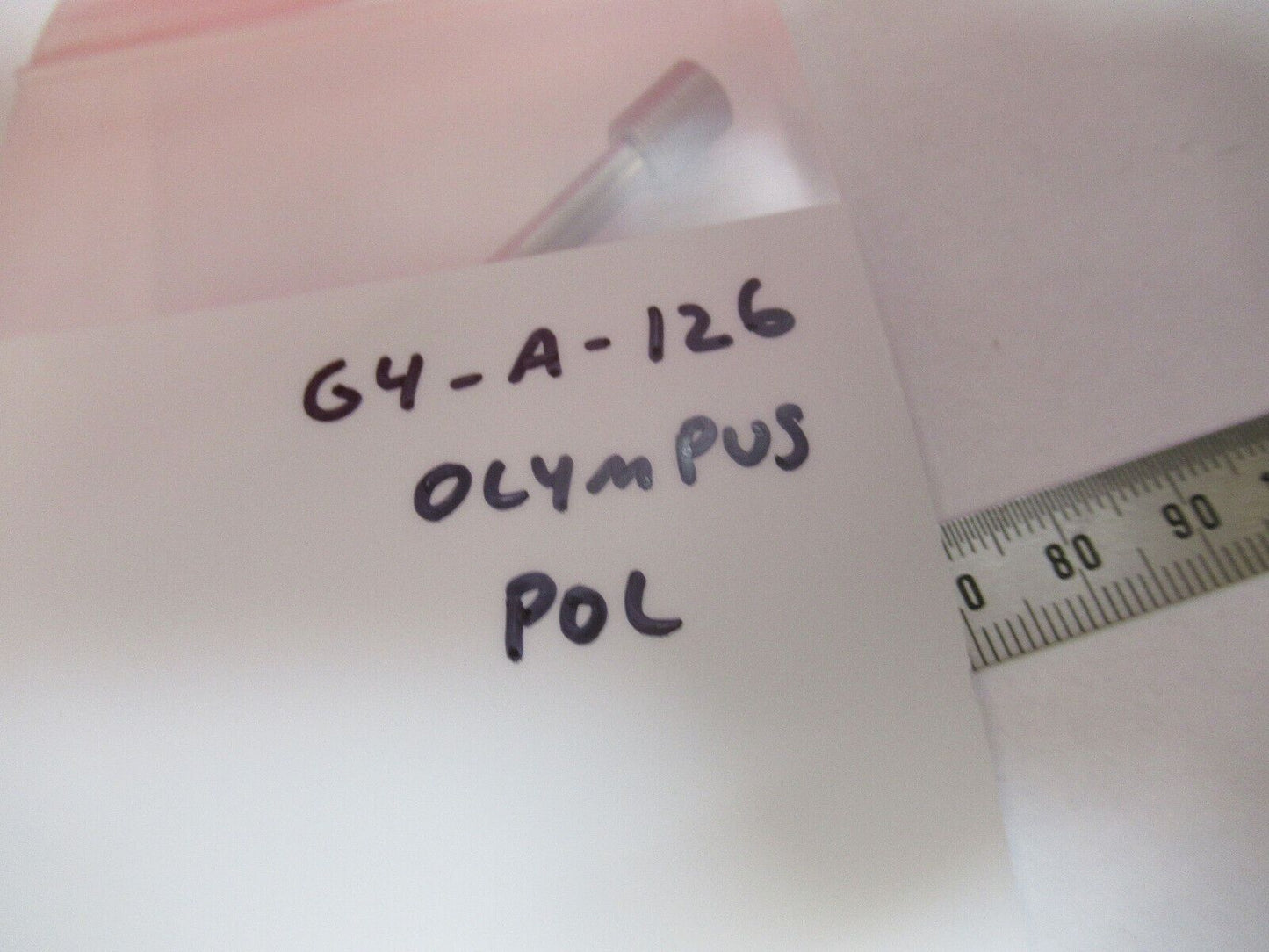 OLYMPUS JAPAN POL SLIDE 147.3 um LAMBDA MICROSCOPE PART AS PICTURED &G4-A-126