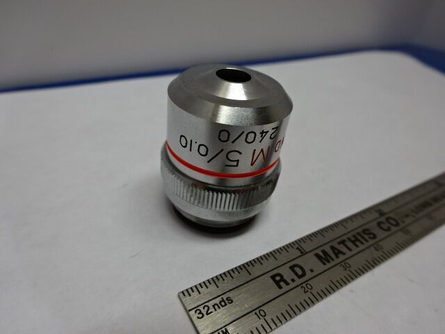 MICROSCOPE PART UNITRON JAPAN OBJECTIVE LWD M 5X INFINITY OPTICS AS IS #84-32