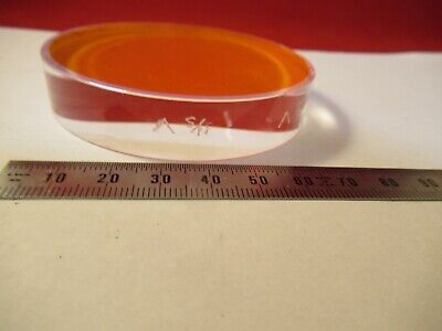 OPTICAL FLAT FUSED SILICA COATED 3" DIAMETER 1/10 WAVE OPTICS AS PIC &9-FT-75