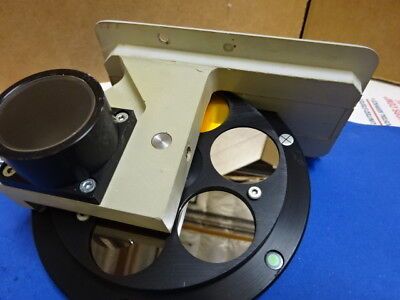 MICROSCOPE PART REICHERT LEICA POLYVAR FILTER WHEEL OPTICS AS IS #65-A-22