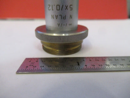 LEICA GERMANY 506087 5X INFINITY OBJECTIVE MICROSCOPE PART AS PICTURED &H6-A-28