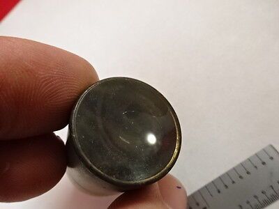 ANTIQUE BRASS MOUNTED LENS MICROSCOPE PART OPTICS #L9-B-33