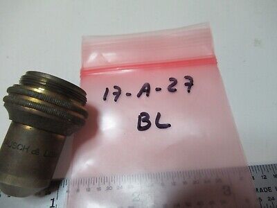 ANTIQUE BRASS BAUSCH LOMB OBJECTIVE 16mm MICROSCOPE PART AS PICTURED &17-A-27