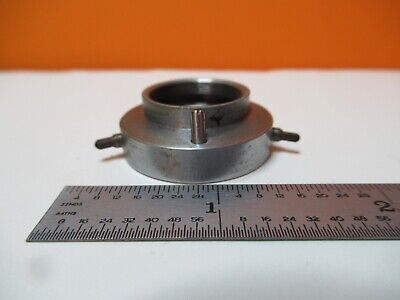 ANTIQUE LEITZ GERMANY POL OBJECTIVE CLAMP HOLDER MICROSCOPE PART AS PIC &16-B-14