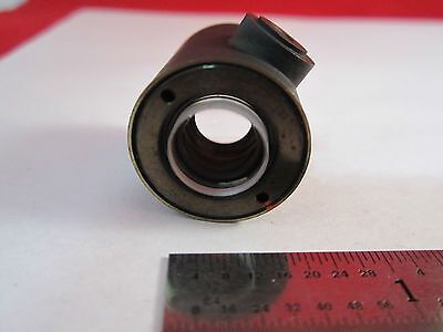 MICROSCOPE LEITZ OPTICAL PART MOUNTED IN BRASS OPTICS BIN#5M-16