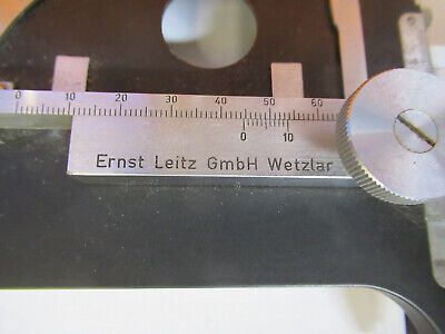 ANTIQUE ERNST LEITZ WETZLAR STAGE XY TABLE MICROSCOPE PART AS PICTURED #P3-A-86