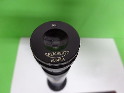 MICROSCOPE PART REICHERT AUSTRIA EYEPIECE OCULAR 6X + TUBUS OPTICS AS IS B#Y4-10