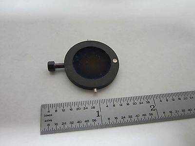 OPTICAL MICROSCOPE POLARIZER [burnt out]  OPTICS AS IS BIN#R8-47