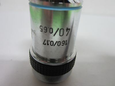 MICROSCOPE PART BAUSCH LOMB 40X OBJECTIVE OPTICS AS IS BIN#Q7-05