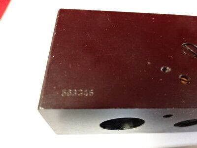 MICROSCOPE PART 563345 IRIS DIAPHRAGM SLIDE LEITZ GERMANY AS PICTURED &95-43