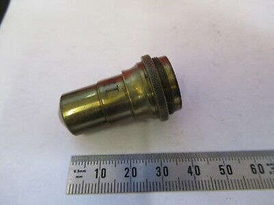 ANTIQUE BRASS OBJECTIVE "15" LENS OPTICS MICROSCOPE PART AS PICTURED &8Y-A-44