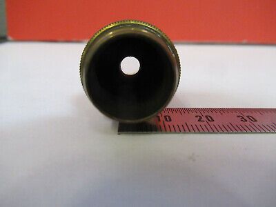 ANTIQUE BRASS LENS OPTICS OBJECTIVE MICROSCOPE PART LONDON AS PICTURED &87-FT-46